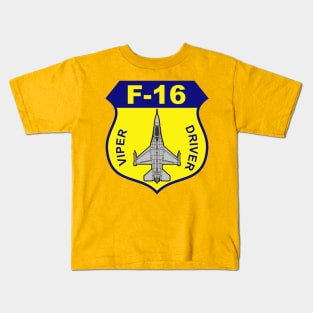 F16 Fighting Falcon Kids T-Shirt